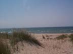Lake Michigan beach looking toward Pentwater