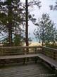 Enjoying the view of Lake Michigan from the deck